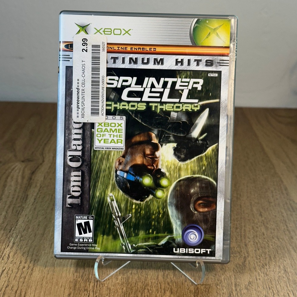 Splinter Cell Chaos Theory Xbox CIB Platinum Hits Tested Authentic Game - Picture 1 of 8